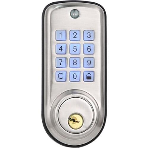 SHGO HOT-Cheap Smart Home Digital Door Lock, Waterproof Intelligent Keyless Password Pin Code Door Lock Electronic Deadbolt Lock