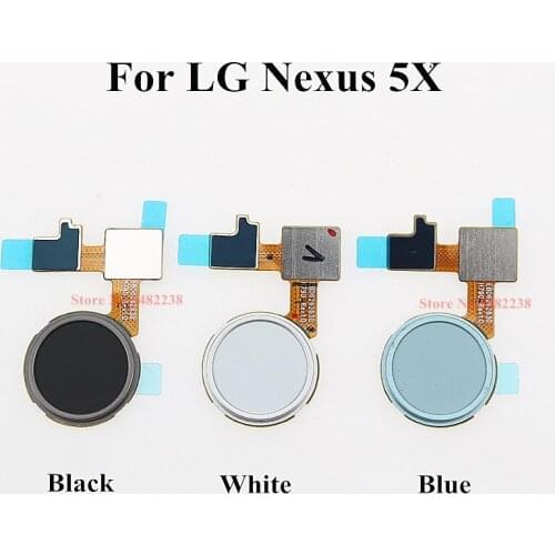 100% Original Home button Fingerprint Sensor For LG Nexus 5X Fingerprint Reader Touch ID Sensor Return Key Connector Flex cable