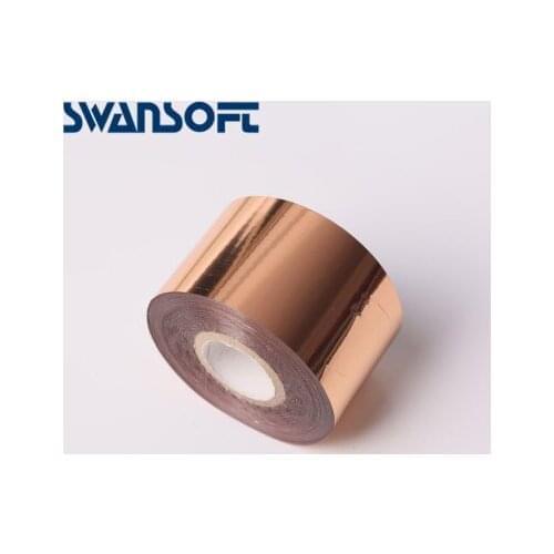 SWANSOFT 4cm width Hot Foil Stamping Paper Heat Transfer Anodized Gilded Paper for Leather PU Wallet Hot foil stamping