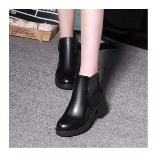 Winter womens short boots non-slip warm elastic boots