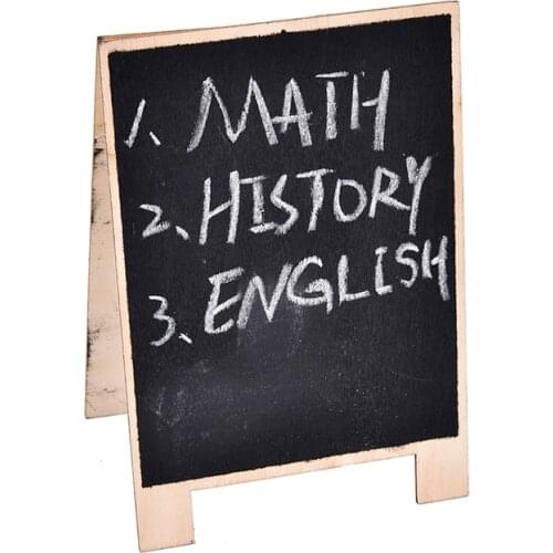 1pcs Mini Wooden Chalkboard Blackboard Message Table Number Wedding Party Decor