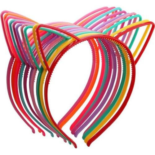 1000pcs Girlss Cat ears Crown Tiara Princess With Plastic Animal hair Band Butterfly Bow Hoop Accessories