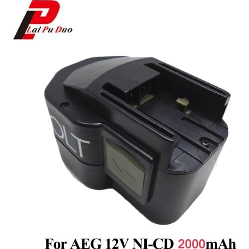 2000mAh 12V Ni-CD Replacement Power Tool Battery for AEG:B12/BF12/BX12/bxl12/MXS12/MX12