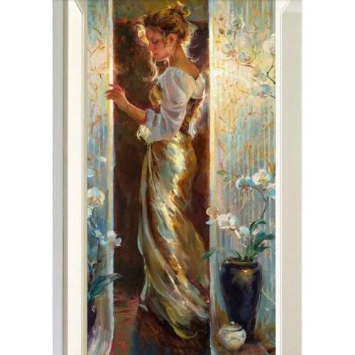 3D Door Mural Painting Lady Door Sticker Wall Print Deco Wall Mural Photo Wall Stickers self adhesive door wrap