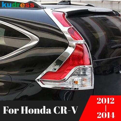 Rear Light Lamp Cover Trim For Honda CRV CR-V 2012 2013 2014 ABS Chrome Tail Taillight Frame Trims Car Styling Accessories 4pcs