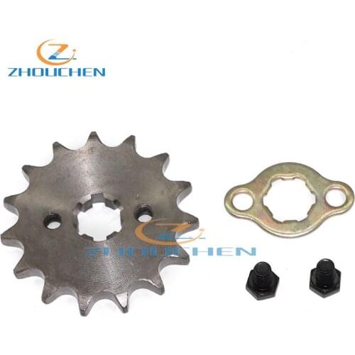 428 15 T Tooth 17mm ID Front Engine Sprocket For 125cc 160cc Pit Dirt Bike ATV Quad Go Kart Buggy Moped Scooter Motorcycle
