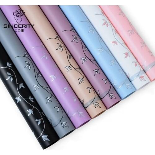 60*60cm 20 Sheets Thick Waterproof Flower Bouquet Wrapping Paper Gift Packing Paper Home Decoration Festive Party Supply