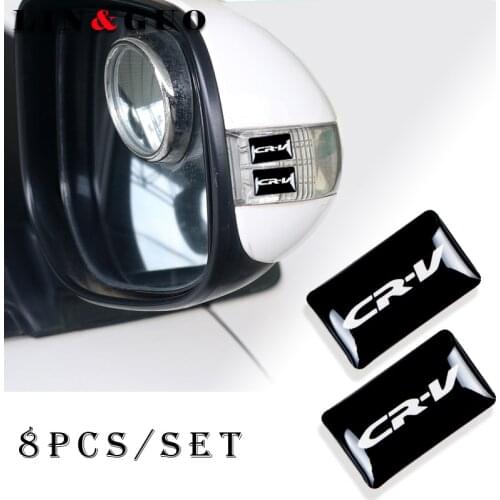 8pcs 3D Epoxy decoration for Honda CR-V TYPER Civic XR-V HR-V Accord steering wheel window lift button car Accessories