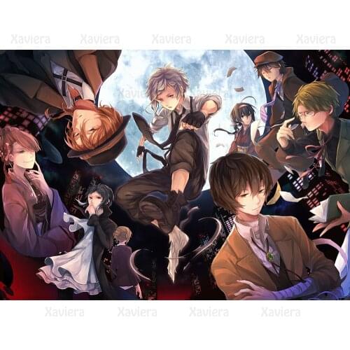 Anime Diamond Painting Infinite Stratos/port Mafia Full Round Drill Embroidery 5D Diy Cross Stitch Rhinestone Kit Mosaic Picture