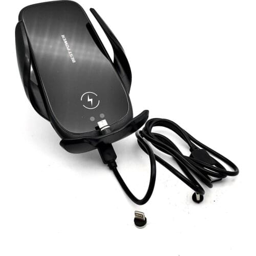 Automatic 15W Car Wireless Charger for iPhone Samsung Magnetic USB Infrared Sensor Phone Holder Mount Dashboard Air Vent Holder