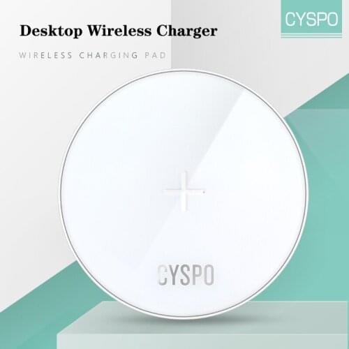 CYSPO 10W Fast Wireless Charger 7.5W for iPhone XS Max X 8 XR 11 12 Samsung S20 S10 Huawei P40 Pro Xiaomi Mi 10 Qi Charging Pad