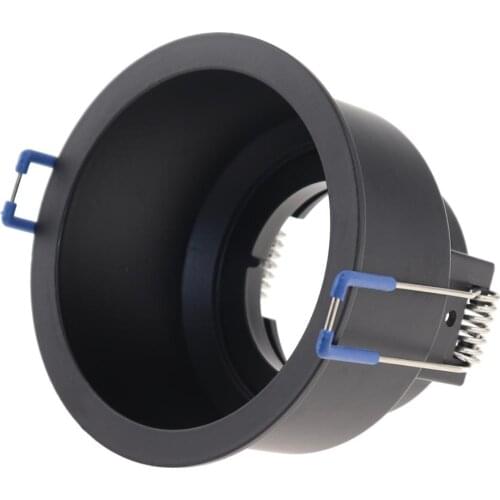 Led Black Ceiling Lamp Holder Bases Halogen Light Bracket Cup Aluminum LED Downlight GU10 MR16 spot light Bulb Lamp Holders