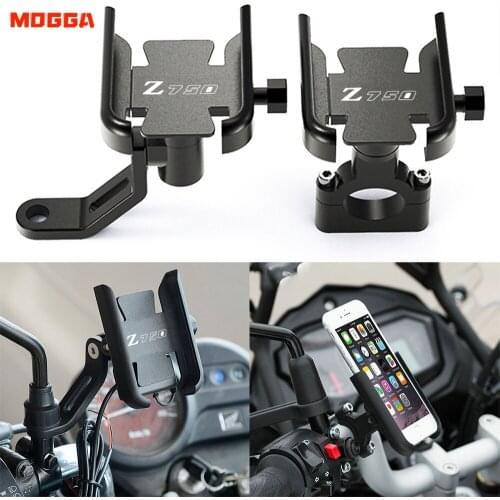 KAWASAKI Z750 Z750R Z 750 750R Cell Phone Holder Motorcycle Handlebar GPS Stand For Iphone 12Pro Max Samsung And Other Phones
