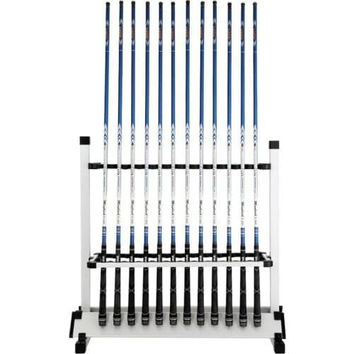 Aluminum Alloy Fishing Rods Display Rack Rod Holder 24 Storage Shelf Bracket Stand Supporting Fixed Frame Fishing Tackle Tools