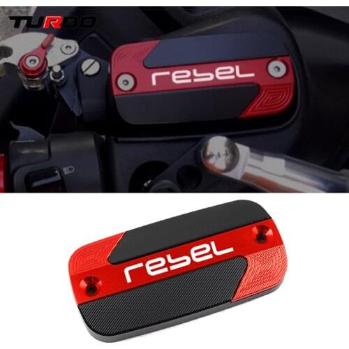 For Honda Rebel 300 Rebel 500 2017 CNC Motorcycle Accessories Front Brake Cylinder Cover Fluid Reservoir Cap REBEL300 REBEL500