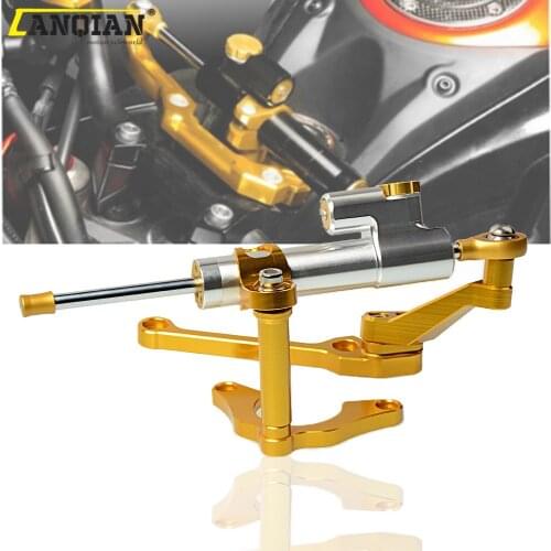 For Kawasaki Z900 2017 2018 Damper Steering StabilizerLinear Reversed Safety Control Motorcycle Accessories with Bracket Z 900