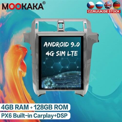 Android 9.0 128GB Tesla Style Car GPS Navigation Radio For Lexus GX400 GX460 2010-2018 Multimedia Player Head Unit Tape Recorder