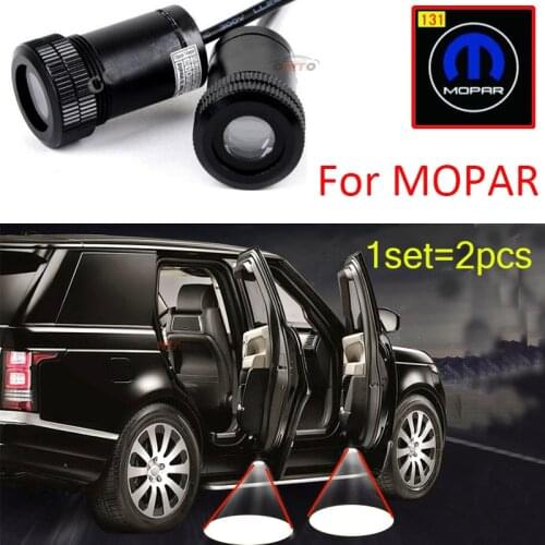 For Mopar LED Car Logo Led Car Door Projector Spot Welcome Lights Car Led Shadow Light For bmw toyota citroen vw benz mazda kia
