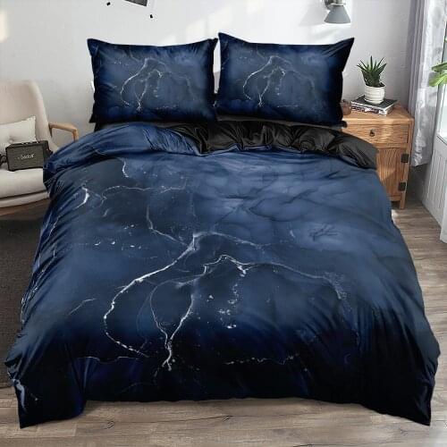 Classic 3D Marble Quilt Cover Set Bedding Sets 3-Piece Comforter Covers Pillowcase Duvet Cover Bed Linen 150x200 Home Textile