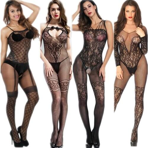 Pantyhose Open Crotch Tights Underwear Women Fishnets Sexy stockings Transparent lingerie Women Mesh Thigh High Embroidery