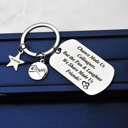 Coworker Leaving Gifts for Colleague Friend Boss Goodbye Farewell Gift Going Away Thank You Keychain Retirement for Coworkers