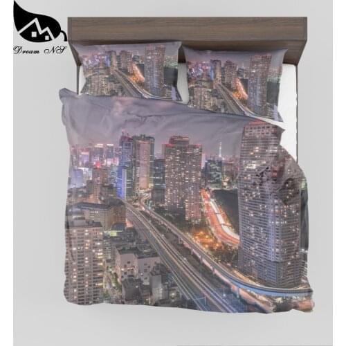 Dream NS Bedding Set Superfine Fiber Fashion Printed Home Textiles Fashion Landscape Pattern Super Soft Wearing Supplies Set