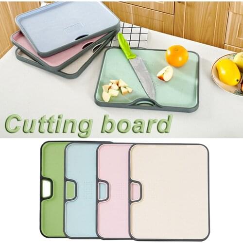 Kitchen Cutting Board Can Hung Anti-Overflow And Anti-Slip Double-Sided Easy To Clean Cooking Tools Wheat Straw Cutting Board