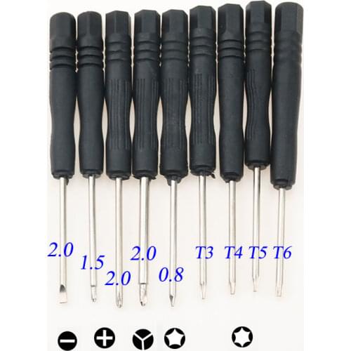 9pcs/Lot Mini Multi-Function Magnetic Precision Screwdriver Set for Apple iPhone Samsung HTC Phone Tablet PC