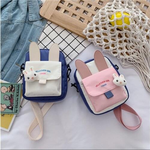 Nylon Mini Bags for Women 2021 Purses and Handbags High Quality Bags Girls Female Casual Shoppers New Cute Cartoon Mobile Wallet