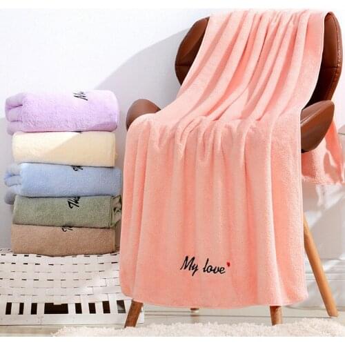 New mbroidery Soft bath towel 70*140cm towel bathroom Valentines gift for adults Blanket Sheets Home Bathroom accessories