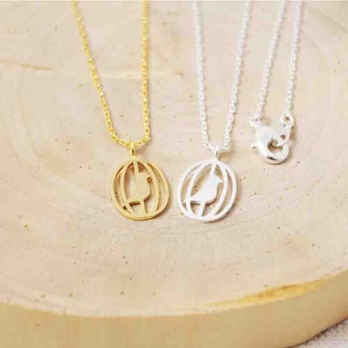 Wholesale 10pcs A Singing Bird In The Cage Pendant Gold Rose Gold Color Necklace Women Kids Jewelry Free Shipping