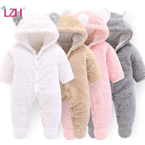 LZH Autumn Children Overalls For Newborn Baby Girls Clothes 2021 Winter Kids Baby Rompers For Baby Boys Jumpsuit Infant Clothing