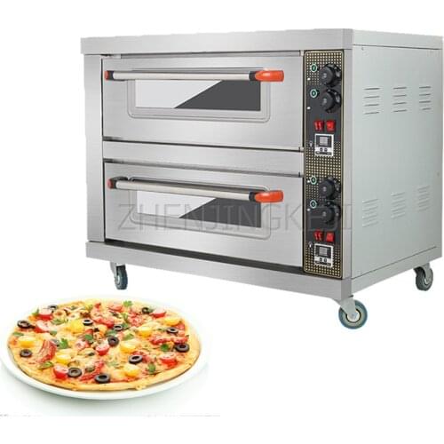 Commercial Electro-Thermal Oven Multifunction Two Layers High Capacity Grilled Furnace Home Bread Cake Pizza Electricity Oven