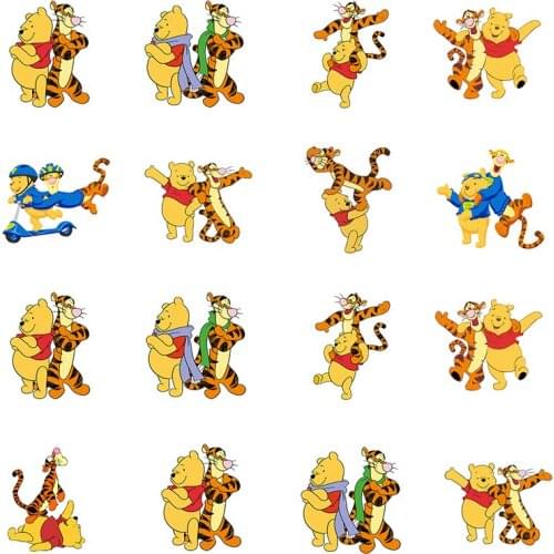 Disney Winnie The Pooh Anime Cute Cartoon Modeling Jewelry Epoxy Resin Earrings Jewelry Acrylic Handmade Pendant Birthday Gift