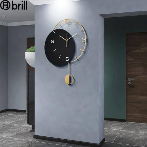 Light Luxury Simple Wall Clock Living Room Fashion Creative Wall Decoration Silent Wall Watches Home Decor Pendule Murale Gift