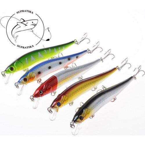 Sinking Minnow Bait 11.5cm/13.1g Artificial Plastic Dot Fishing Hard Baits Lifelike Bionic 3D Eyes Pencil Fishing Bait With Hook
