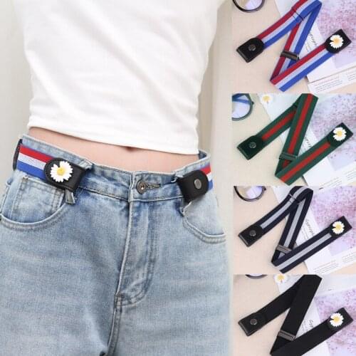 Trendy Lazy Invisible Belt Mens Womens belt Seamless Jeans Street Wild European American Trends Slastic Stretch Hot Sale2021