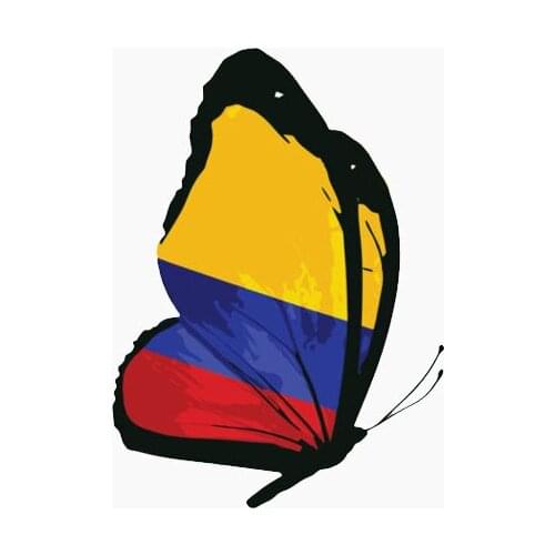 LLY-1084 Fashion Butterfly Modeling Car Sticker PVC Auto Bumper Window Decoration Motorcycle Waterproof High Quality Decal