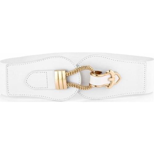 WHITE ceinture femme luxe Fashion elasticated wide waist seal for ladies wide 6CM Suitable for 60-90CM Cheap and high quality