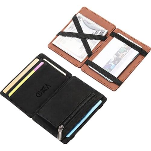Women Men Credit Card Holder Minimalist Business Card Case Slim Bifold Pocket Wallet