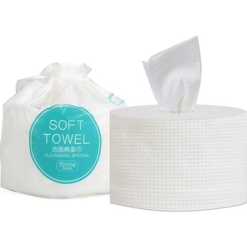 1 Roll of Disposable Face Towel Makeup Remover Cotton Face Tissue Face Makeup Remover Wipes Cotton Pads Cleansing Pad