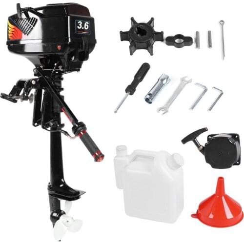 2 Stroke 3.6HP Gasoline Outboard Motor Boat Engine Water Cooling System