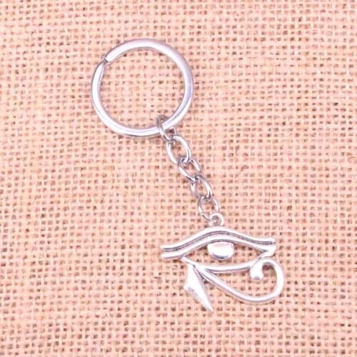 20pcs 33*27mm ancient egypt eye of Horus Pendants DIY Men Car Key Chain Ring Holder Keyring Souvenir Jewelry Gift
