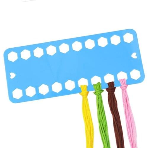 5pcs Plastic Cross Stitch Row Line Board Embroidery Thread Yarn Organizer