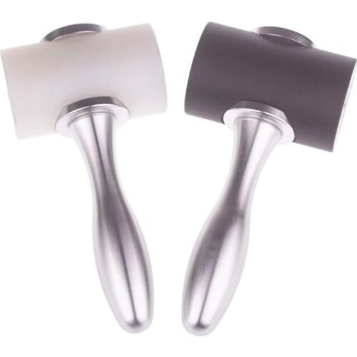 Aluminum Handle T Shape Hammer DIY Handmade Art Leather Tools Carving Hammer Nylon Tool Diamond Chopping Custom Logo