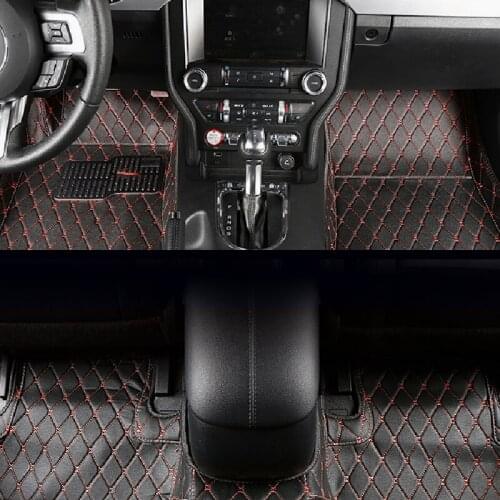 Car floor mat Surrounded Foot pad For Ford Mustang Interior accessories decoration