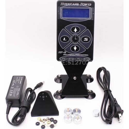 Black HP-2 Hurricane Tattoo Power Supply Digital Dual LCD Display Tattoo Power Supply Machines For Tattoo Machines