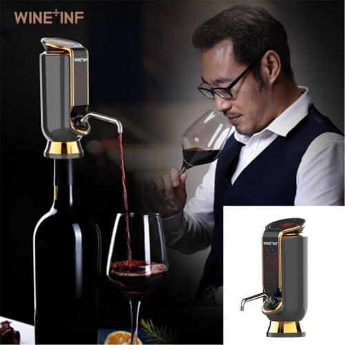 Electric Wine Decanter USB Charging Auto Quick Wine Aerator Adjustable Fresh-keeping Wine Pourer Dispenser for Fathers Days