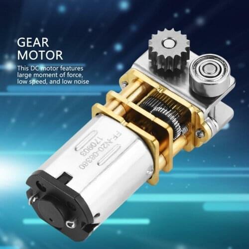 GM12YN20-3DP DC12V 11RPM Right Angle Output Metal Gearbox Micro Gear Motor for 3D Pen