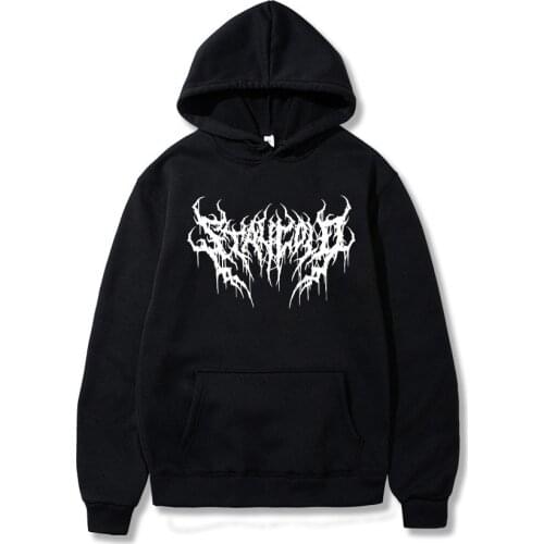 Western Style Devil Font Hoodies Men Gothic Clothes Oversize Sweatshirts Women Long Sleeve Harajuku Hip Hop Vintage Femme Korean